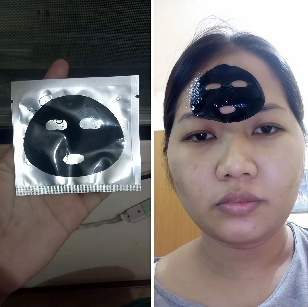 Black face mask from AliExpress - expectation vs. reality photo of a failed purchase