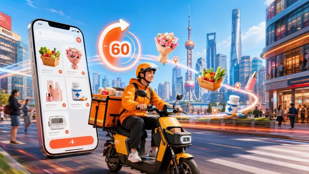 One-hour delivery has become the norm in China, opening a $178B market for e-commerce platforms
